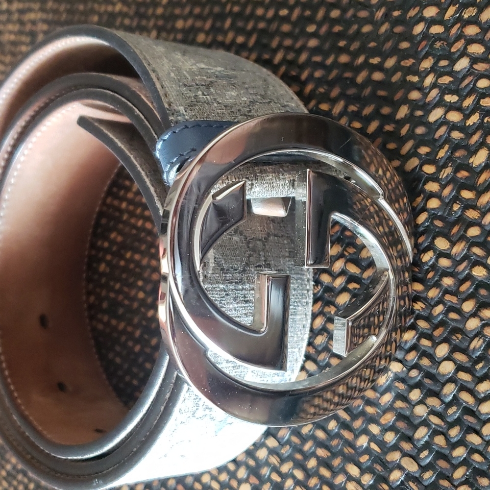 Mens Used Leather Gucci Belt
